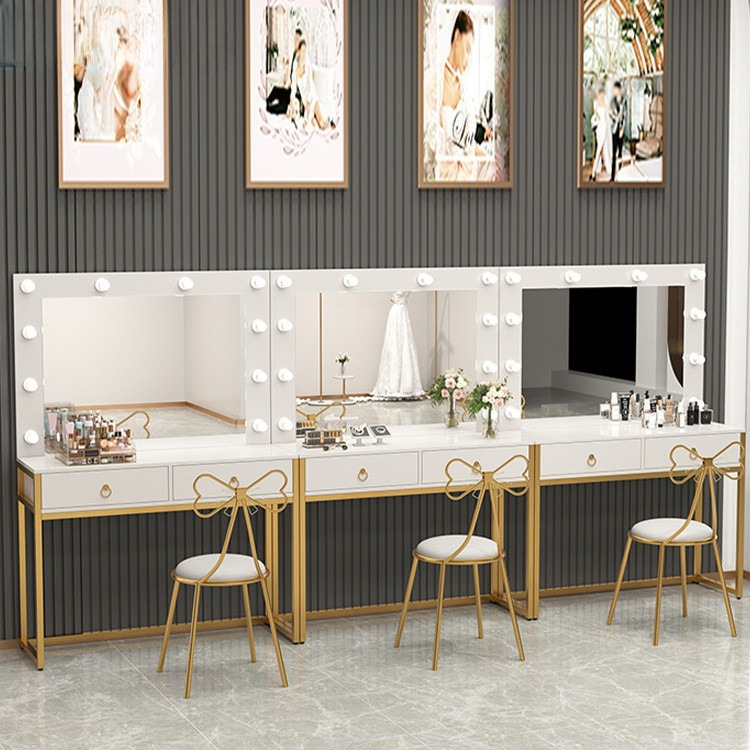 Beauty Makeup School - Toeletta con specchio luminoso tavolo da