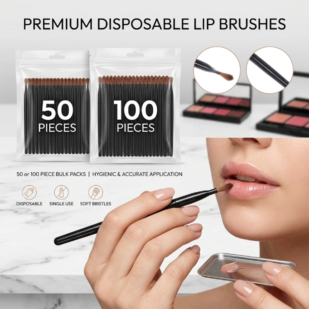 Beauty And Makeup - Set di 50/100 Pennelli Monouso per