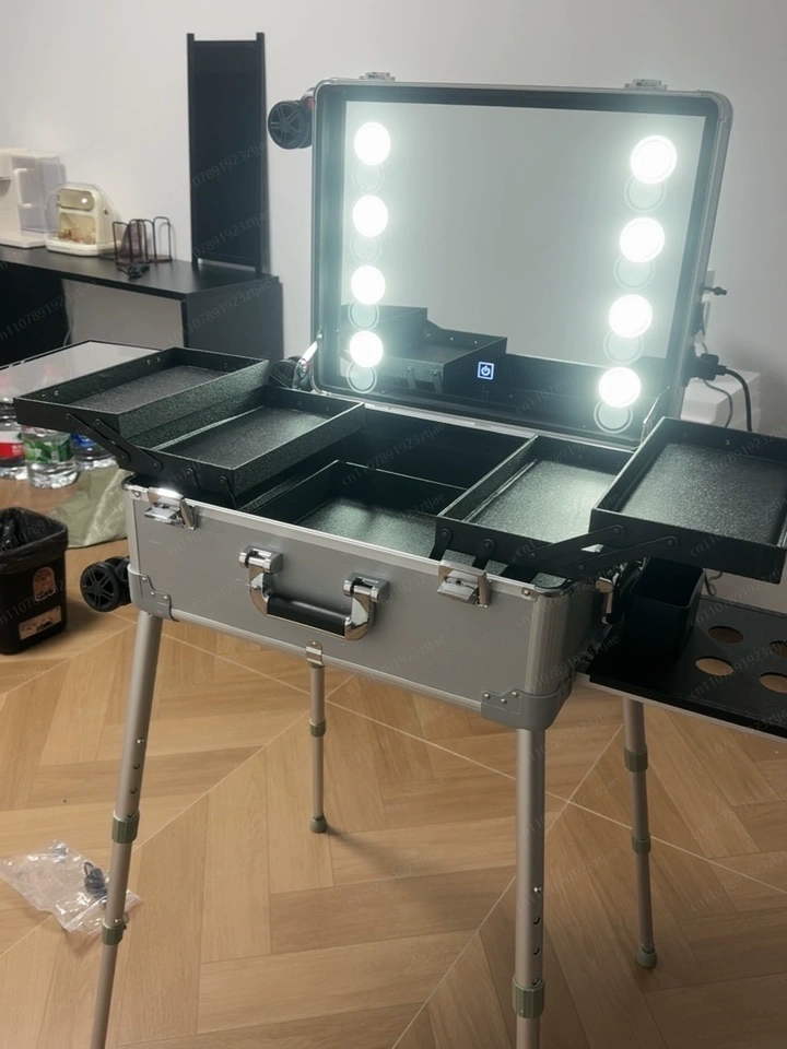 Beauty Makeup Table - Valigia trolley da 22 pollici con