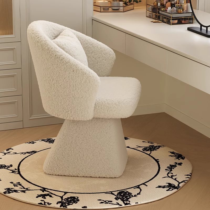Beauty Makeup Table - Sedia da Toeletta Girevole, Sgabello da