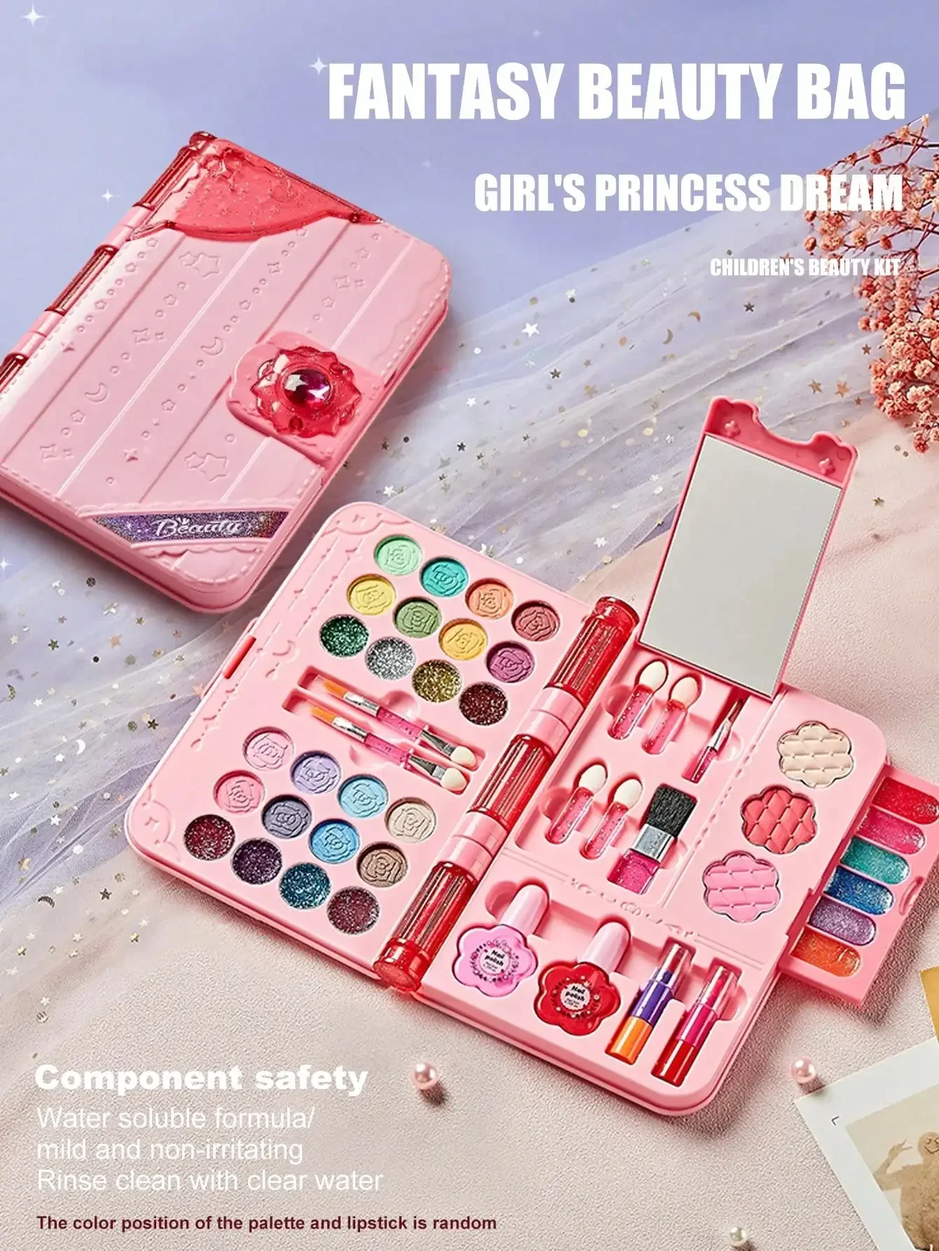 Beauty Makeup School - Kit Trucco Lavabile per Bambine -