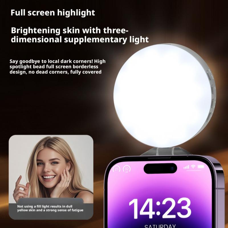 Beauty No Makeup - Luce Magnetica per Telefono con Specchio