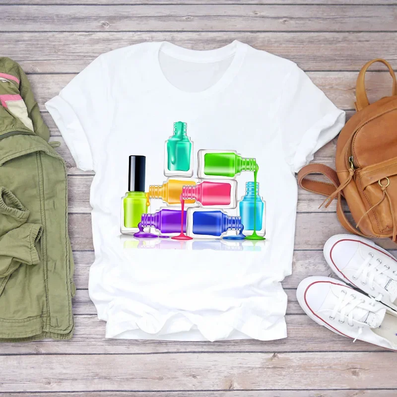 T-shirt bianca a maniche corte - Makeup Plus Beauty recensione e prezzo